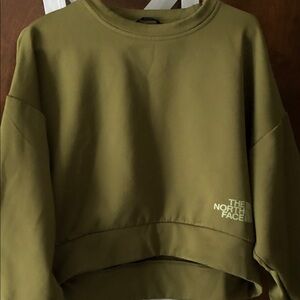 The North Face Khaki Green Crewneck Sweatshirt